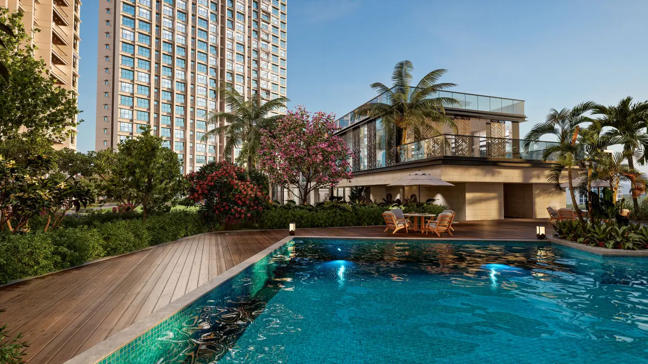 Swimming pool and pool deck